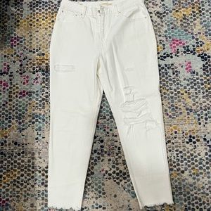 White Levi Mom Jean